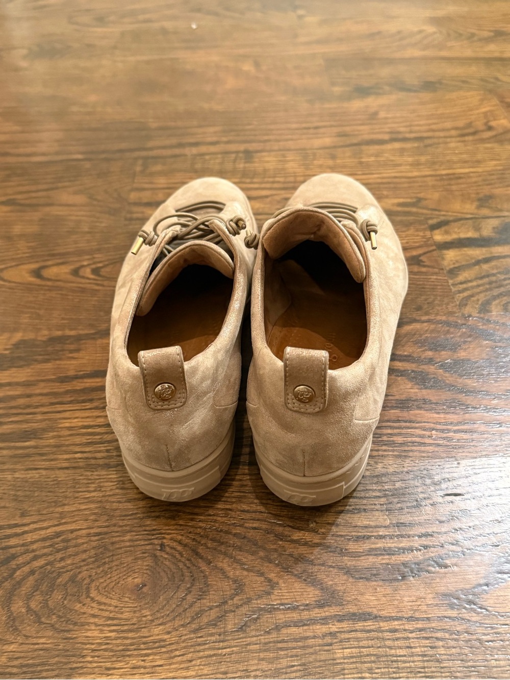 Paul Green Women's Platform Sneakers in Taupe Beige - Picture 4 of 7